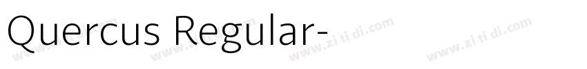 Quercus Regular字体转换